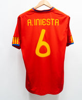 Spain 2010 A. Iniesta Home Kit (M)