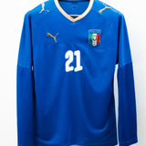 Italy 2008 Pirlo Long Sleeve Home Kit (S)