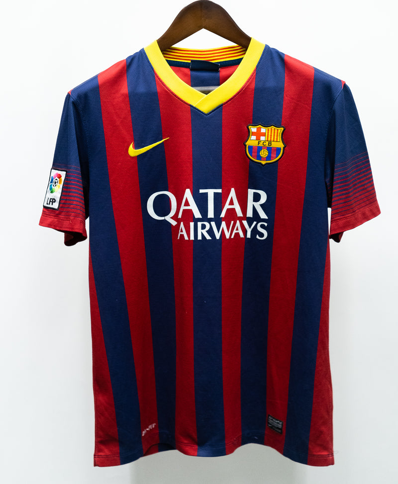 Barcelona 2013-14 Messi Home Kit (M)