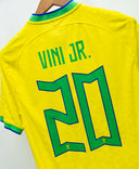 Brazil 2022 Vini Jr Player Issue Home Kit (M)