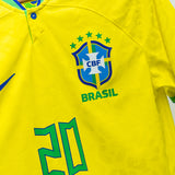 Brazil 2022 Vini Jr Player Issue Home Kit (M)