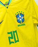 Brazil 2022 Vini Jr Player Issue Home Kit (M)