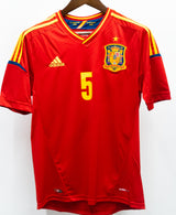 Spain 2012 Puyol Home Kit W/ Tags (M)