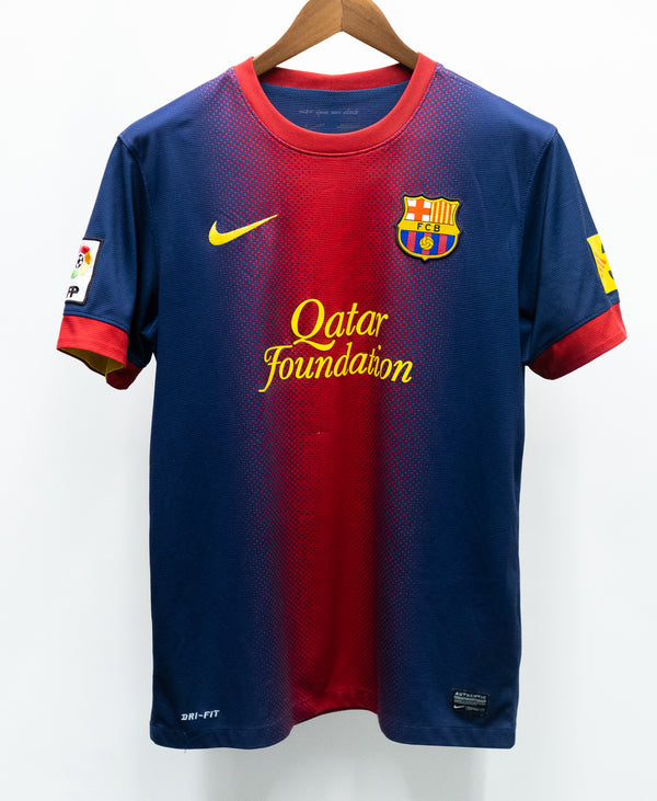 Barcelona 2012-13 David Villa Home Kit (M)