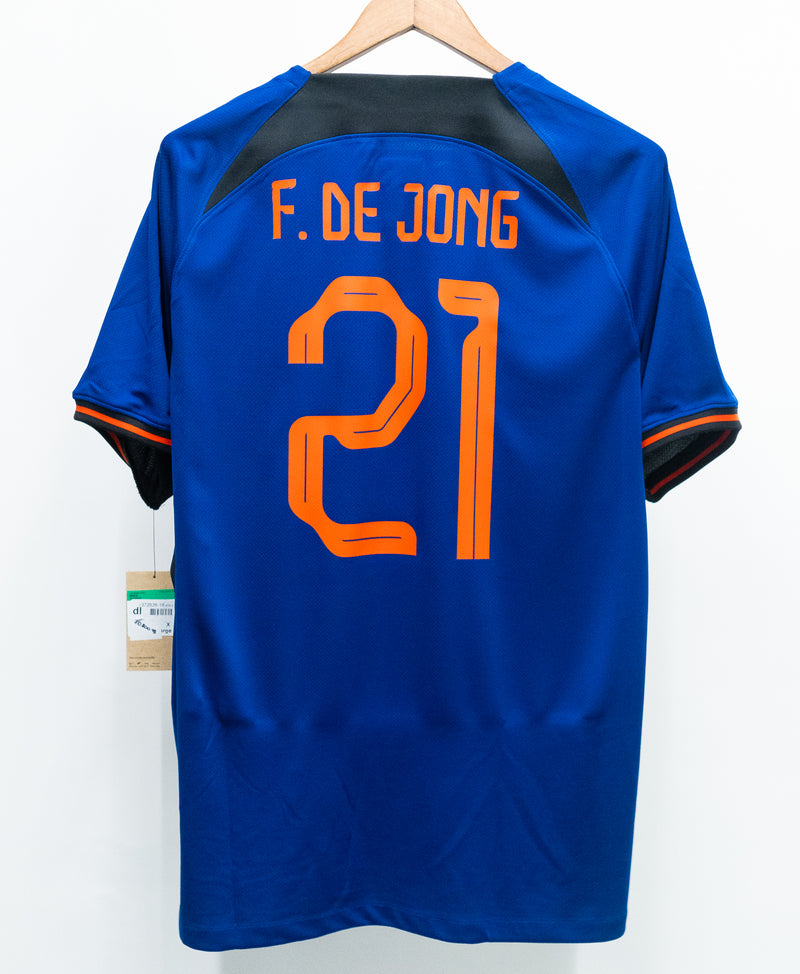 Netherlands 2022 F. De Jong Away Kit W/ Tags (XL)