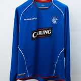 Rangers 2005-06 Long Sleeve Home Kit (XL)