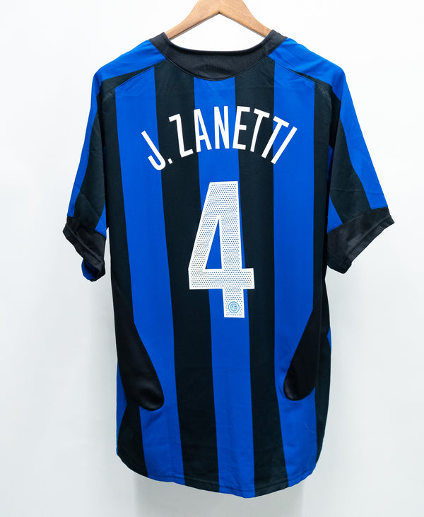 Inter Milan 2005-06 J. Zanetti Home Kit (L)