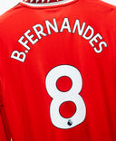 Manchester United 2022-23 B. Fernandes Long Sleeve Home Kit W/ Tags (L)