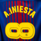 Barcelona 2017-18 Iniesta Special Home Kit (M)