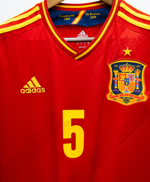 Spain 2012 Puyol Home Kit W/ Tags (S)