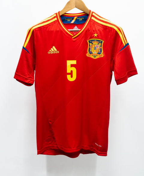 Spain 2012 Puyol Home Kit W/ Tags (S)