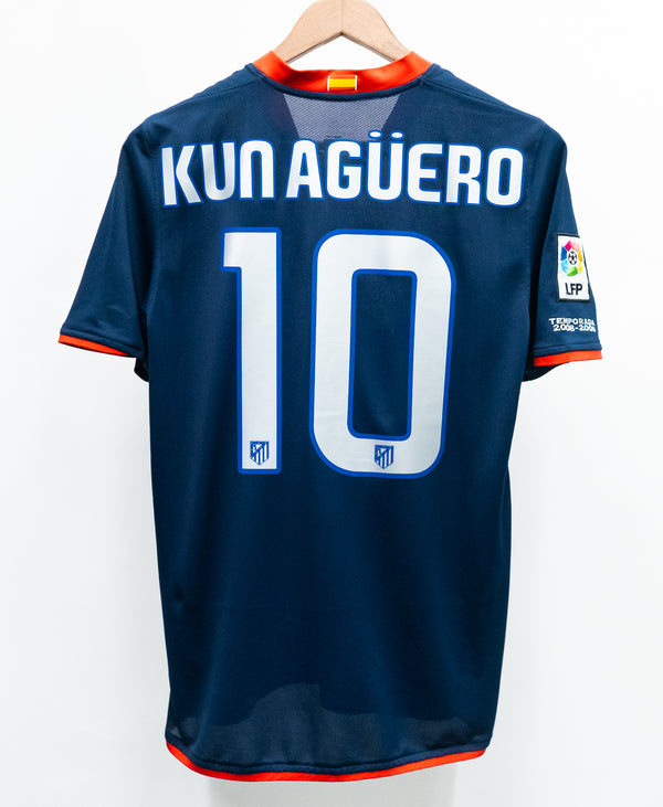 Atletico Madrid 2008-09 Kun Aguero Away Kit (S)