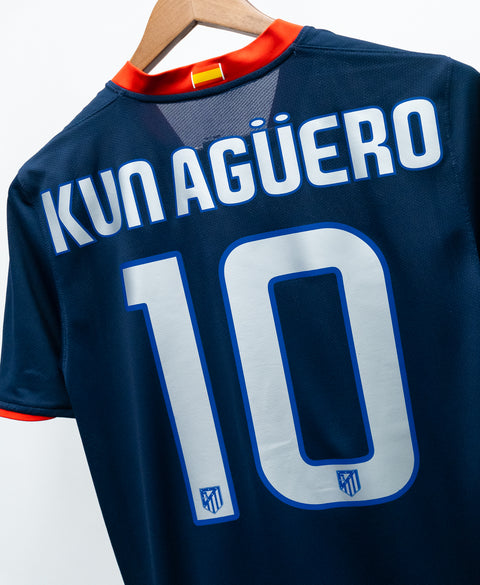 Atletico Madrid 2008-09 Kun Aguero Away Kit (S)