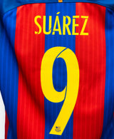 Barcelona 2016-17 Suarez Home Kit (S)