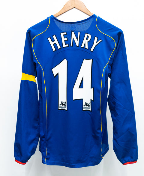 Arsenal 2004-05 Henry Long Sleeve Away Kit (S)