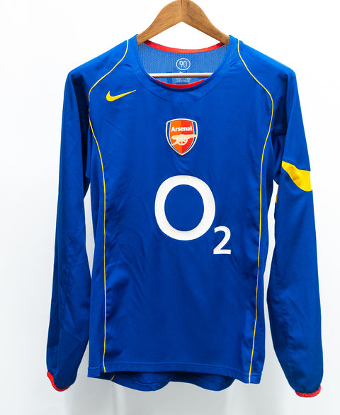 Arsenal 2004-05 Henry Long Sleeve Away Kit (S)