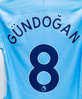 Manchester City 2017-18 Gundogan Player Issue Home Kit (S)