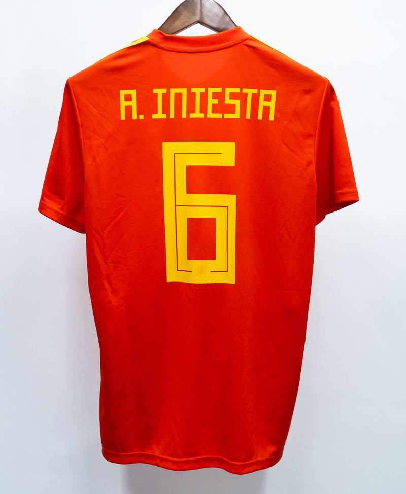 Spain 2018 Iniesta Home Kit W/ Tags (M)