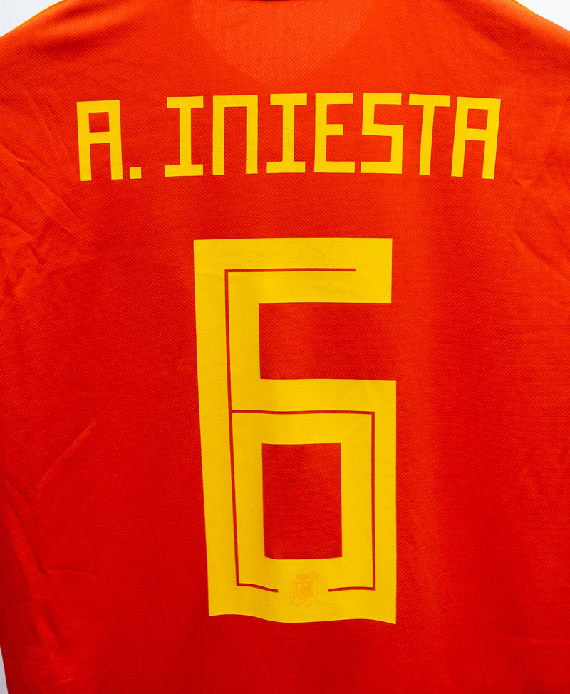 Spain 2018 Iniesta Home Kit W/ Tags (M)