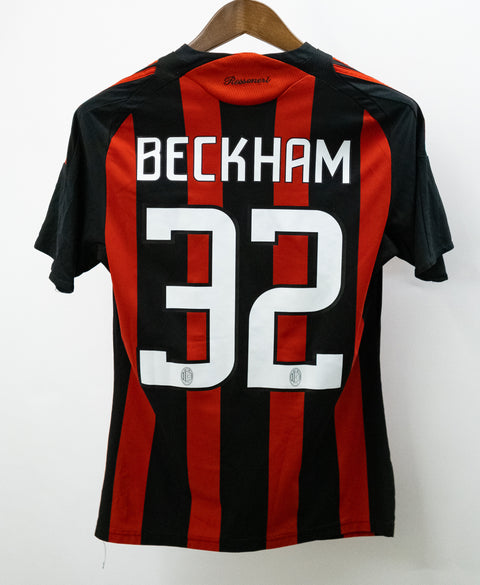 AC Milan 2008-09 Beckham Home Kit (S)