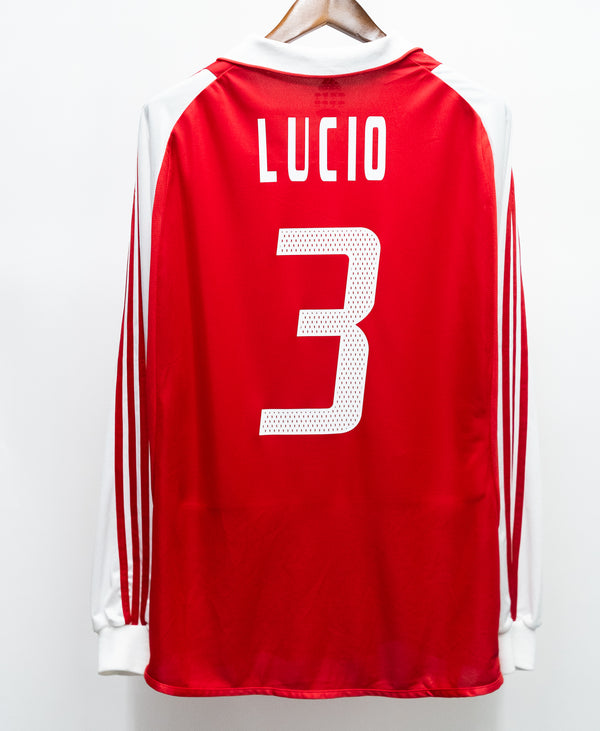 Bayern Munchen 2004-05 Lucio Long Sleeve Home Kit (XL)