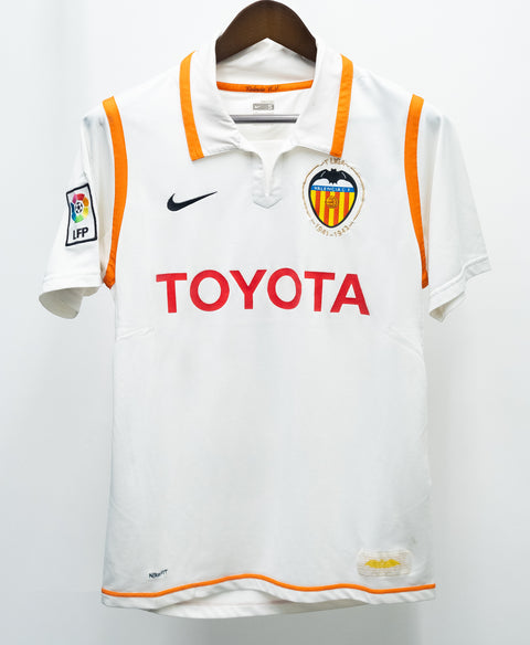 Valencia 2007-08 David Villa Home Kit (S)