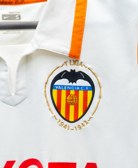 Valencia 2007-08 David Villa Home Kit (S)