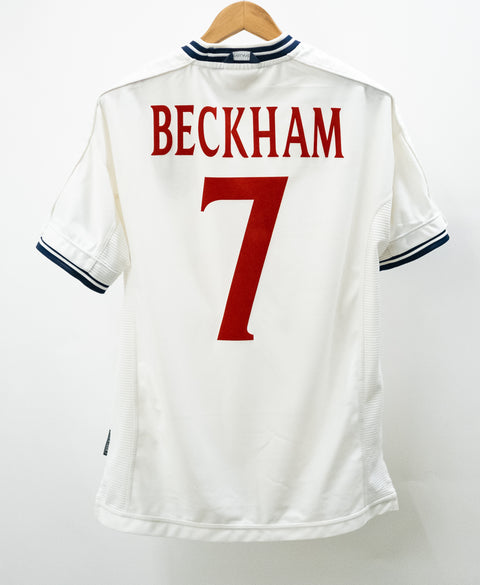 England 2000 Beckham Home Kit (L)