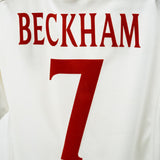 England 2000 Beckham Home Kit (L)