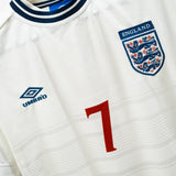 England 2000 Beckham Home Kit (L)