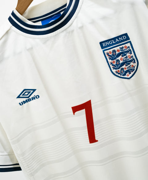 England 2000 Beckham Home Kit (L)