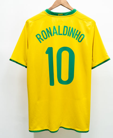 Brazil 2008 Ronaldinho Home Kit (XL)