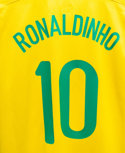 Brazil 2008 Ronaldinho Home Kit (XL)