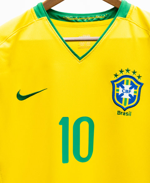 Brazil 2008 Ronaldinho Home Kit (XL)