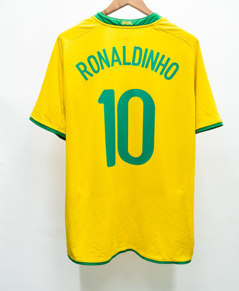 Brazil 2008 Ronaldinho Home Kit (XL)