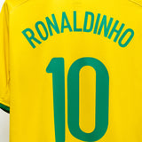 Brazil 2008 Ronaldinho Home Kit (XL)
