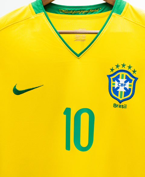 Brazil 2008 Ronaldinho Home Kit (XL)