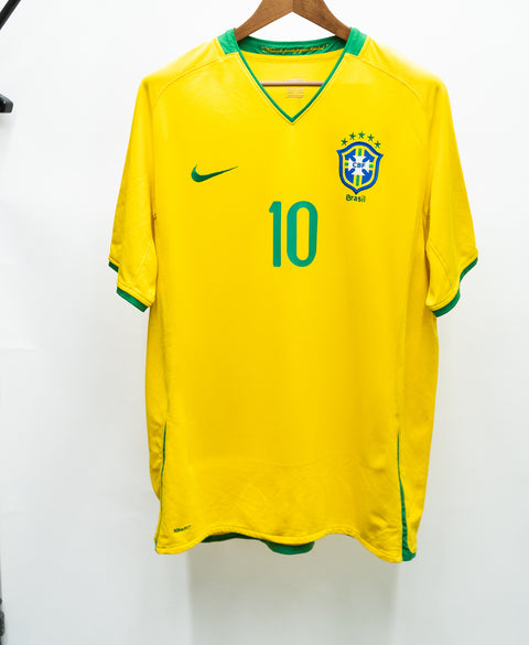 Brazil 2008 Ronaldinho Home Kit (XL)