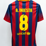 Barcelona 2013-14 Iniesta Home Kit (S)