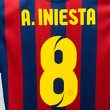 Barcelona 2013-14 Iniesta Home Kit (S)
