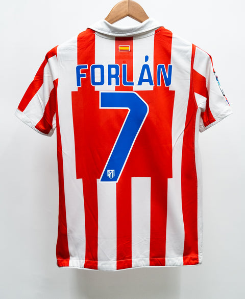 Atletico Madrid 2010-11 Forlan Home Kit (YXL)