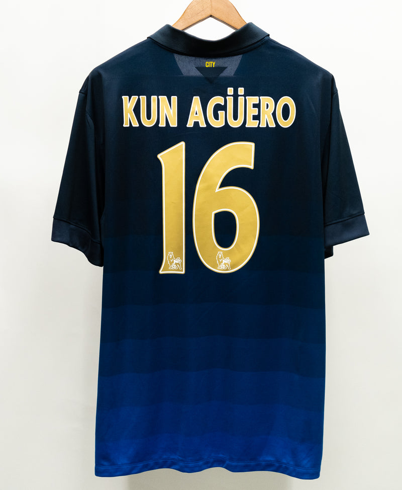 Manchester City 2014-15 Kun Aguero Away Kit (2XL)