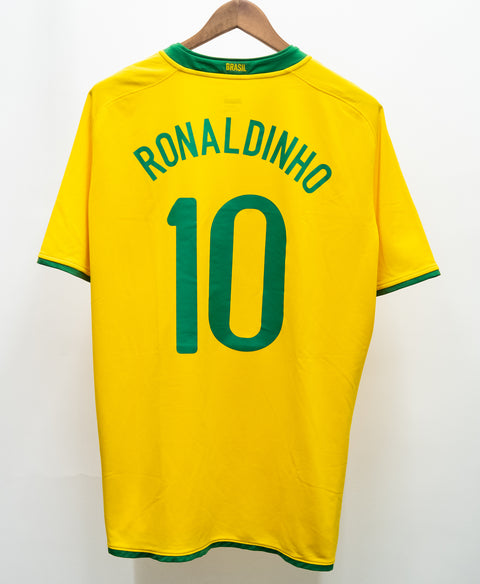 Brazil 2008 Ronaldinho Home Kit (XL)