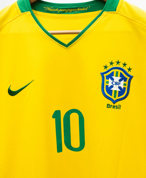 Brazil 2008 Ronaldinho Home Kit (XL)