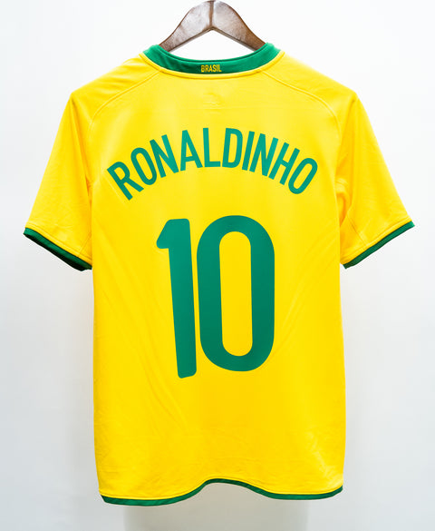 Brazil 2008 Ronaldinho Home Kit (YXL)