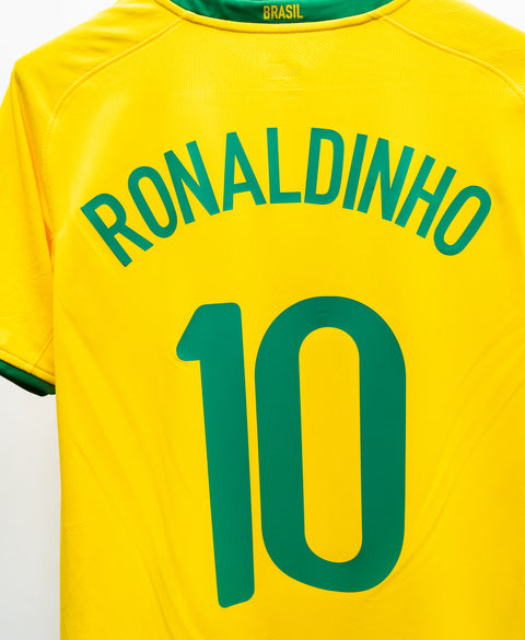 Brazil 2008 Ronaldinho Home Kit (YXL)