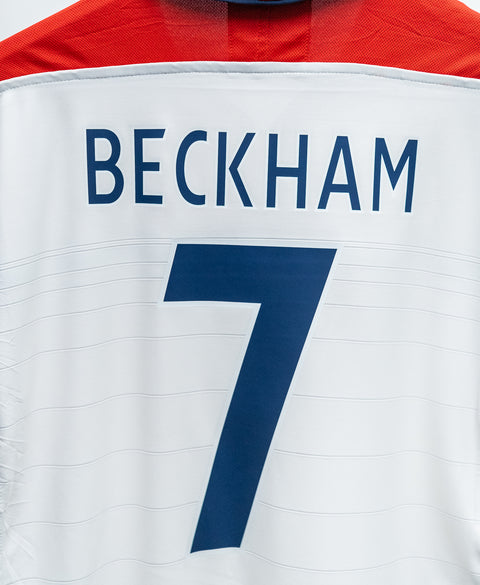 England 2004 Beckham Long Sleeve Home Kit (XL)