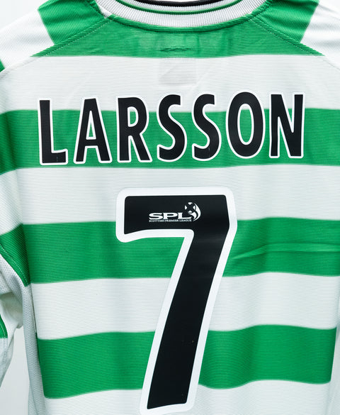 Celtic 2001-03 Larsson Long Sleeve Home Kit (L)