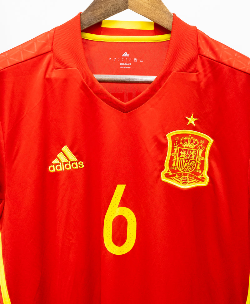 Spain 2016 Iniesta Home Kit w/ Tags (L)