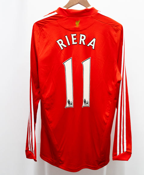 Liverpool 2008-09 Riera Long Sleeve Home Kit (L)